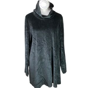 J.Jill black velvet tunic M